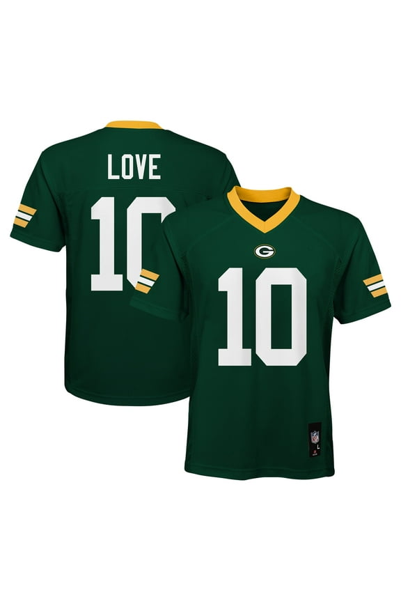 Youth Jordan Love Green Green Bay Packers Replica Player Jersey