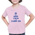 thumbnail image 1 of Youth Keep Calm And Curry On T-Shirt, 1 of 1