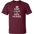 thumbnail image 1 of Youth Keep Calm And Ride Horses Equestrian Horse Lovers T-Shirt, 1 of 1