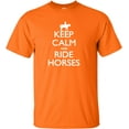 thumbnail image 1 of Youth Keep Calm And Ride Horses Equestrian Horse Lovers T-Shirt, 1 of 1