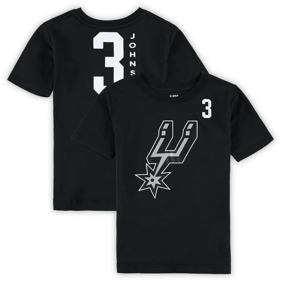 Youth Keldon Johnson Black San Antonio Spurs Player T-Shirt