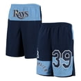 thumbnail image 1 of Youth Kevin Kiermaier Navy Tampa Bay Rays Pandemonium Name & Number Shorts, 1 of 3