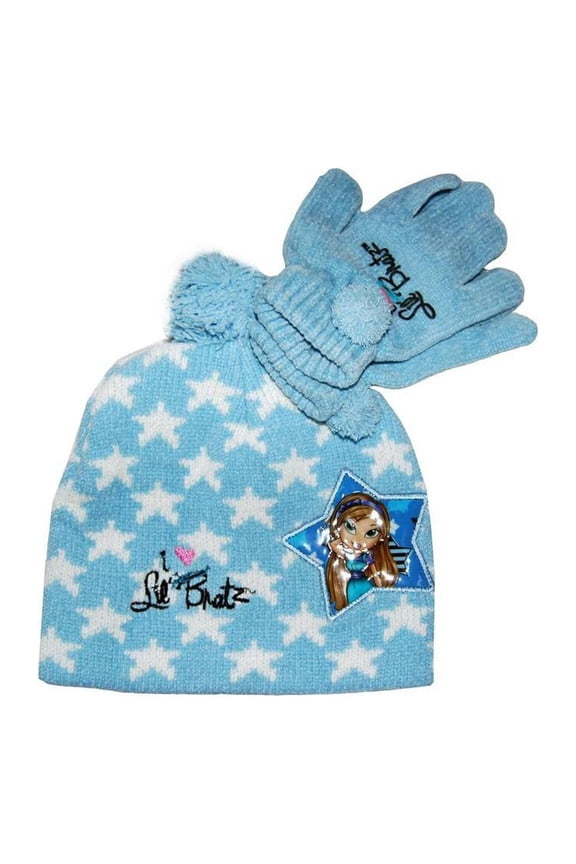 Youth/Kids Bratz Star Beanie - Light Blue