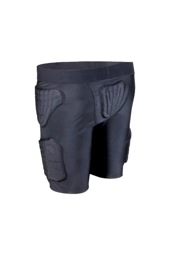 Youth Kids Lycra+EVA Anti-Collision Breathable Leggings Fitness Protective Short Pants for Football Baseball Basketball Bike Rugby Snowboard Ski Volleyball