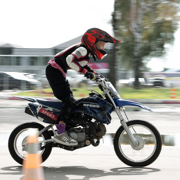 Youth Kids Motocross Helmet, Full Face Motorcycle Helmet for Dirt Bike ATV Four MX Offroad Street Helmet with Gloves, Goggles, Face Shield DOT Approved