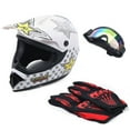 thumbnail image 1 of Youth Kids Motocross Helmets Offroad Helmet Gloves Goggles DOT Certification Motocross Helmet Motorcycle ATV Dirt Bike (Fashion 3 L), 1 of 11