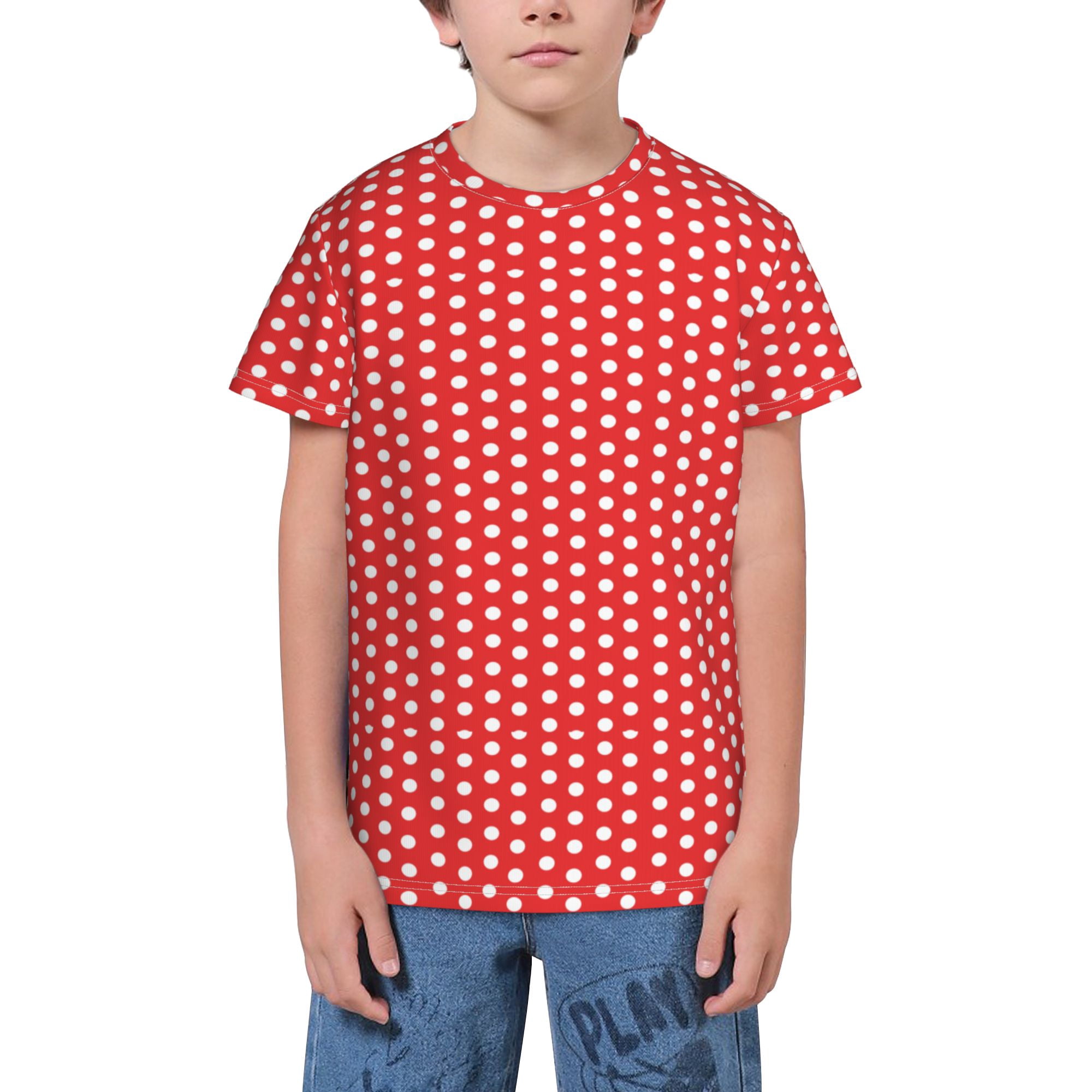 colorful polka dot shirt