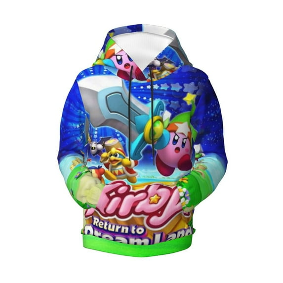 Youth Kirby Hoodies 3d Print Pullover Hooded Sweatshirt With Pocket For Boys Girls