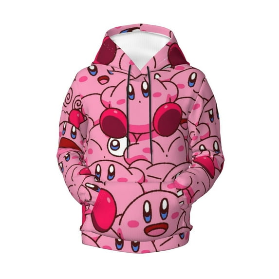 Youth Kirby Hoodies 3d Print Pullover Hooded Sweatshirt With Pocket For Boys Girls