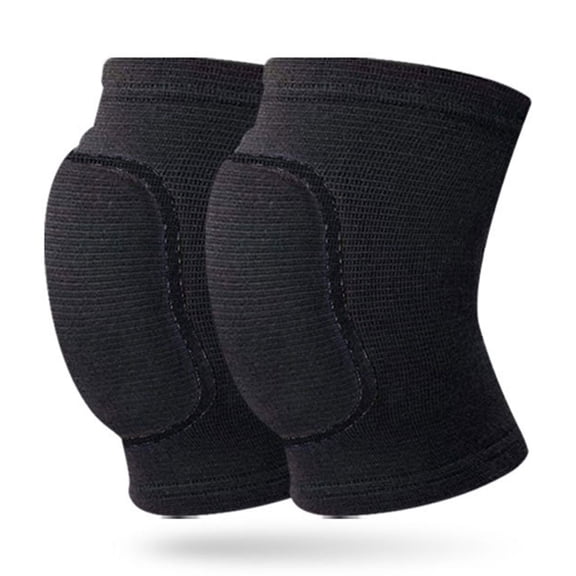 Youth Knee Pads, 1 Pair Black Sponge Protective Knee Gear With Breathable Fabric - For Teenagers Volleyball, Basketball, Gymnastics, Training, Sports Activities