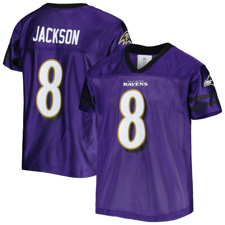 Youth Lamar Jackson Purple Baltimore Ravens Player Replica Jersey Walmart