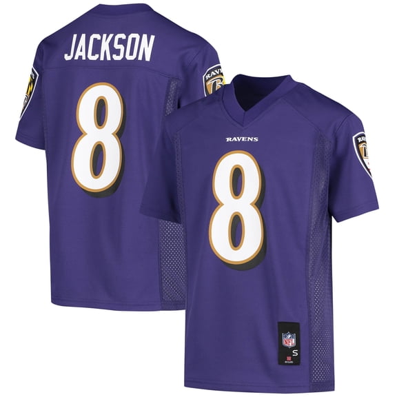 Youth Lamar Jackson Purple Baltimore Ravens Replica Jersey