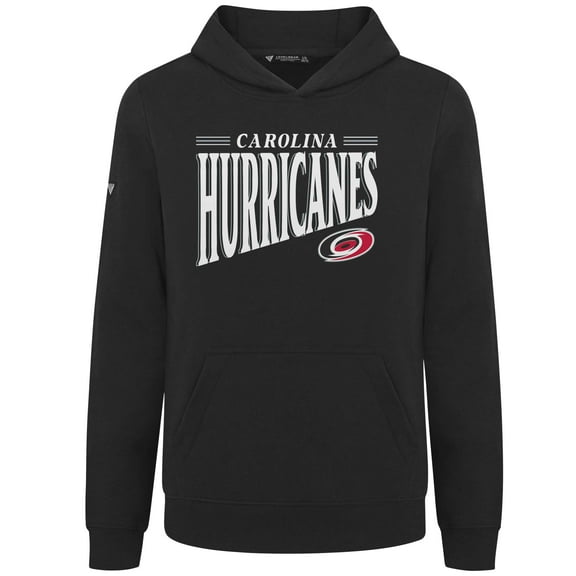 Youth Levelwear Black Carolina Hurricanes Jr Podium Tally Pullover Hoodie