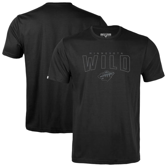 Youth Levelwear Black Minnesota Wild Little Richmond Darkmoon-T-Shirt