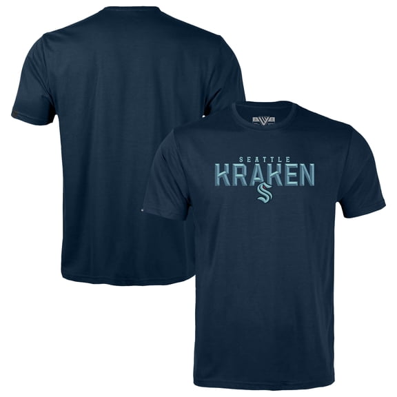 Youth Levelwear Deep Sea Blue Seattle Kraken Little Richmond Carve T-Shirt