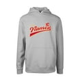 thumbnail image 1 of Youth Levelwear Gray Calgary Flames Podium Retro Script Fleece Pullover Hoodie, 1 of 1