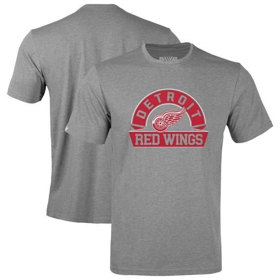 Youth Levelwear Gray Detroit Red Wings Little Richmond Banner Arch T-Shirt