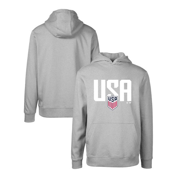 Youth Levelwear Gray USMNT Podium Mascot Pullover Hoodie
