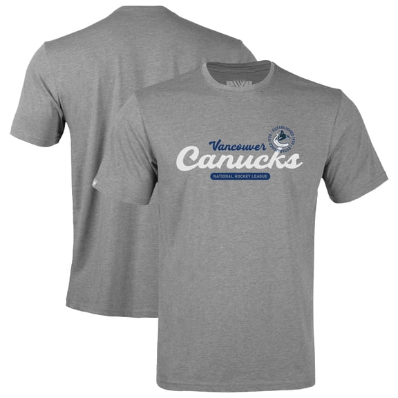 Youth Levelwear Gray Vancouver Canucks Little Richmond Monument T-Shirt