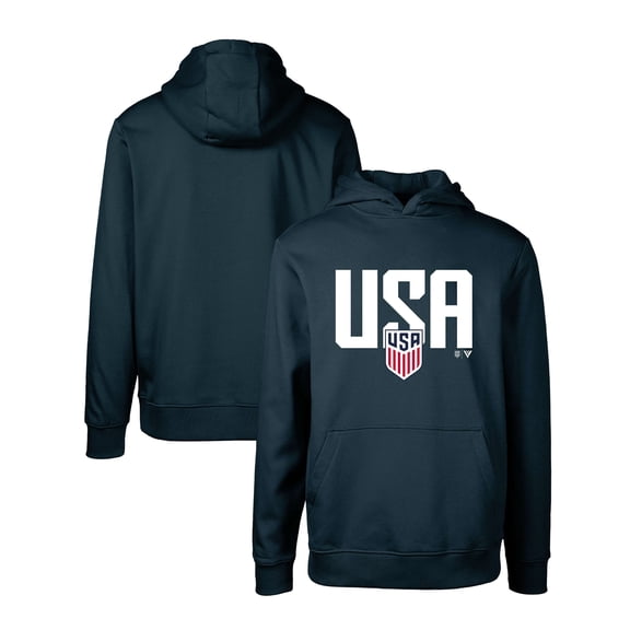Youth Levelwear Navy USMNT Podium Mascot Pullover Hoodie