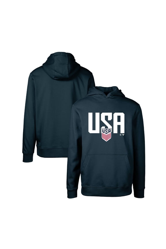Youth Levelwear Navy USMNT Podium Mascot Pullover Hoodie