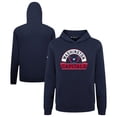 thumbnail image 1 of Youth Levelwear Navy Washington Capitals Podium Banner Arch Pullover Hoodie, 1 of 3