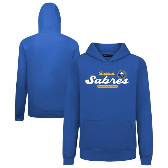 Youth Levelwear Royal Buffalo Sabres Podium Monument Pullover Hoodie