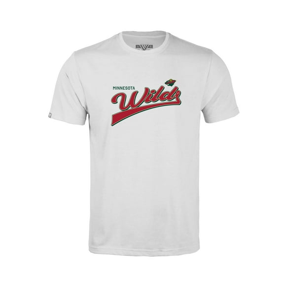 Youth Levelwear White Minnesota Wild Little Richmond Retro Script T-Shirt
