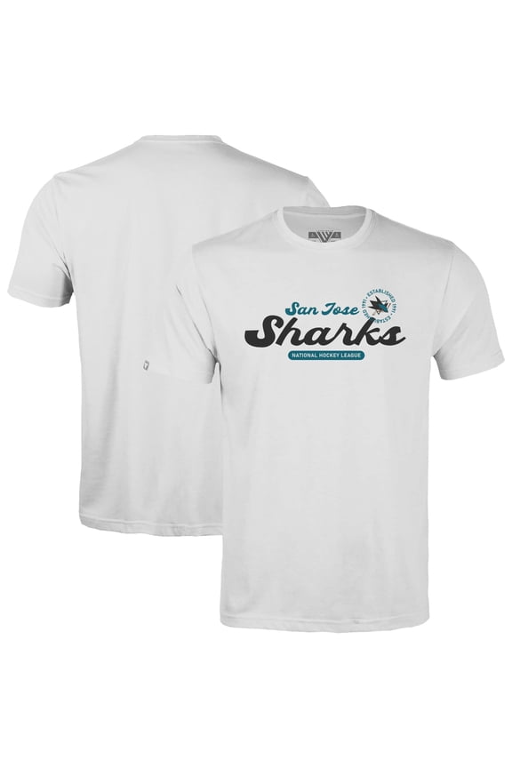 Youth Levelwear  White San Jose Sharks Little Richmond Monument T-Shirt