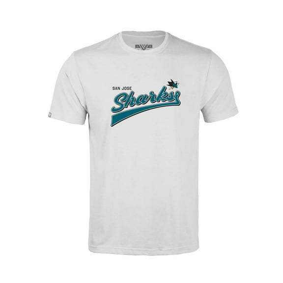 Youth Levelwear White San Jose Sharks Little Richmond Retro Script T-Shirt