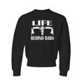 thumbnail image 1 of Youth Life Behind Bars Funny Bike Bicycle Funny Crewneck Sweatshirt, 1 of 1