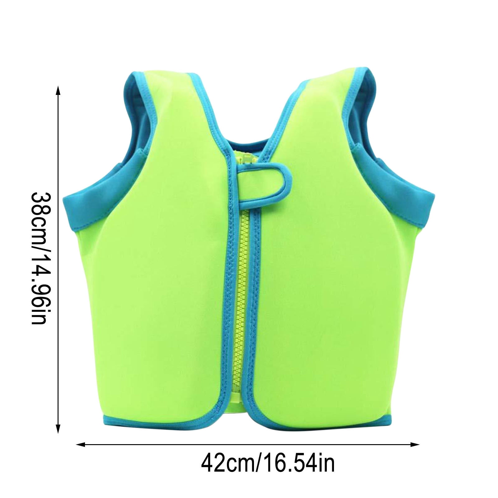 Youth Life Jacket Green Small Size Buoyancy Swim Vest for Water Safety ...