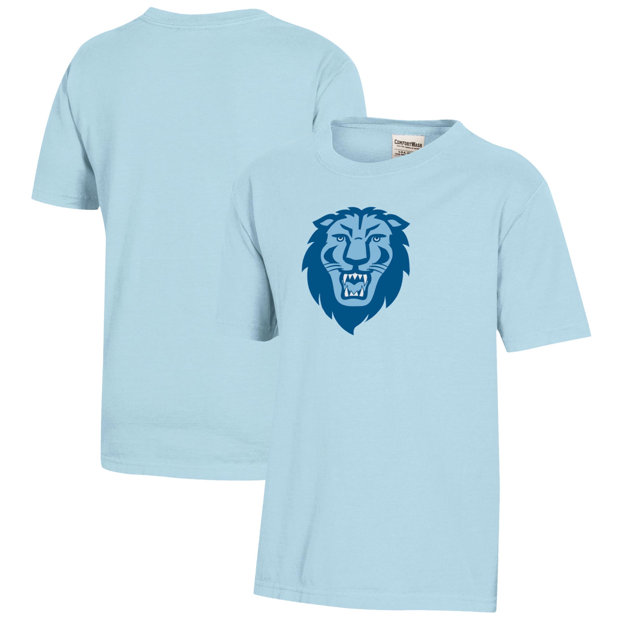 Youth Light Blue Columbia University Logo Comfort Wash T-Shirt - Walmart.com, image size:2000x2000