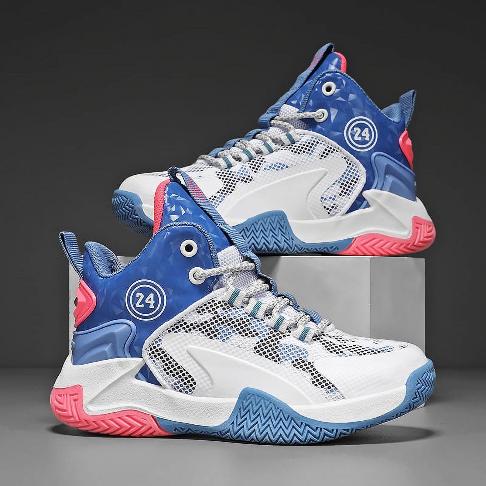 Youth Lightweight Basketball Shoes, HighTop Sneakers for Boy Comfort