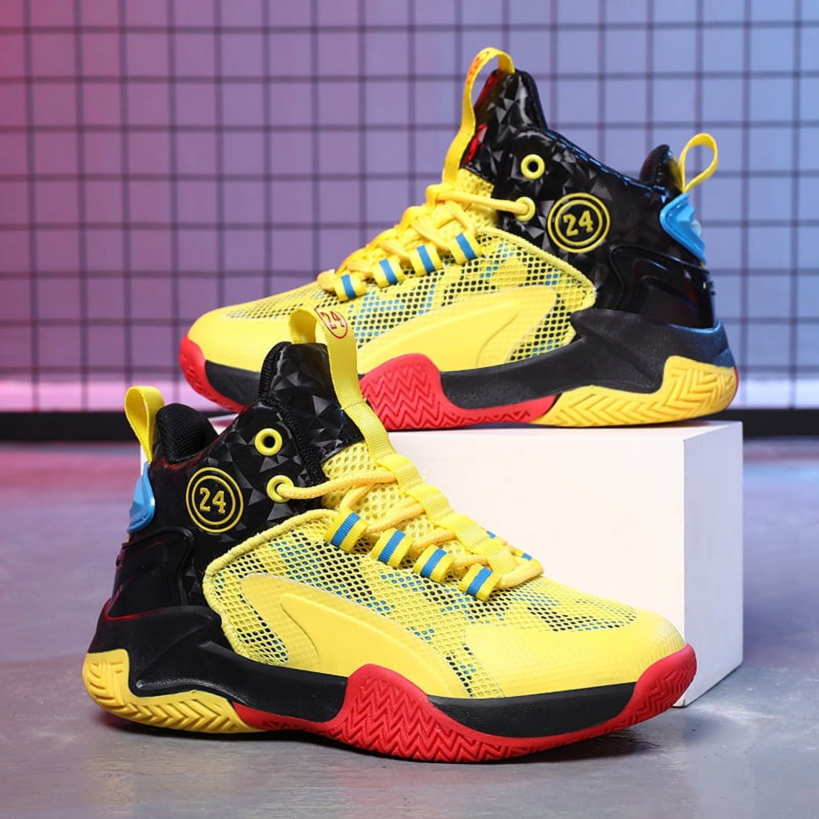 Youth Lightweight Basketball Shoes High Top Sneakers For Boy Comfort youth-lightweight-basketball-shoes-high-top-sneakers-for-boy-comfort