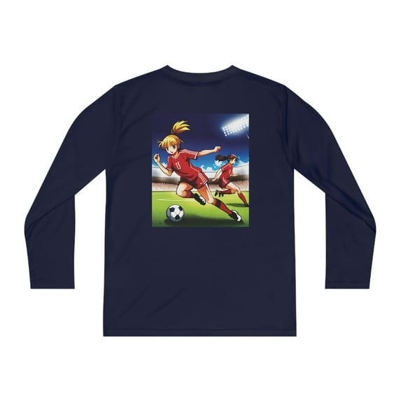 Youth Long Sleeve Competitor Tee, Youth Soccer players t-shirts