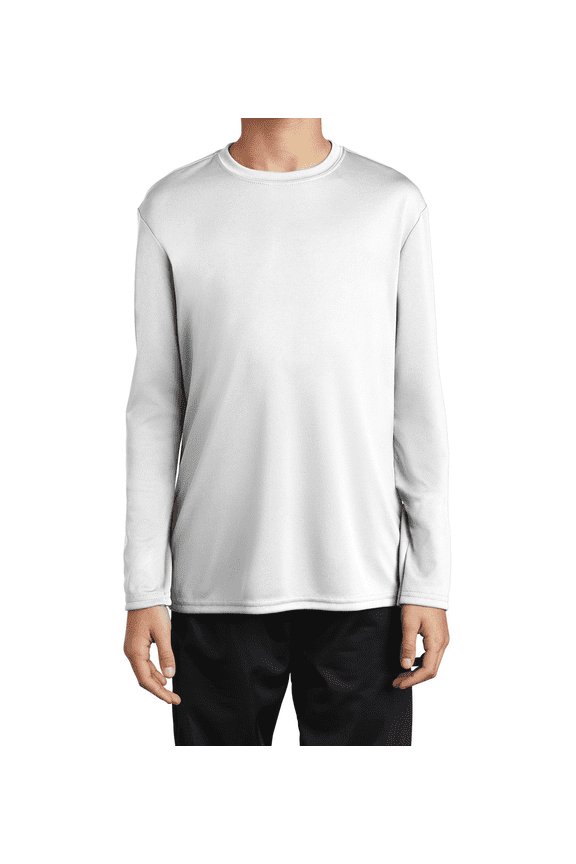 Youth Long Sleeve Performance T Shirt UPF50 Moisture Wicking Polyester PC380YLS