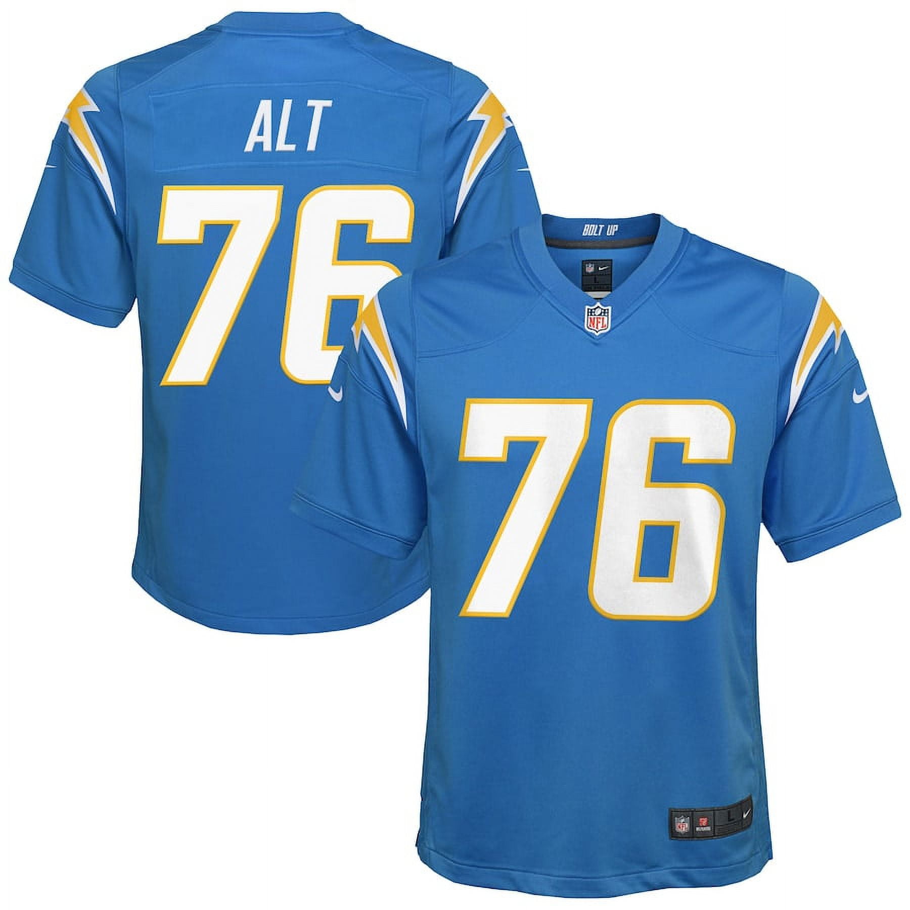 Youth Los_Angeles_Chargers Joe Alt Powder Blue 2024 NFL Draft First