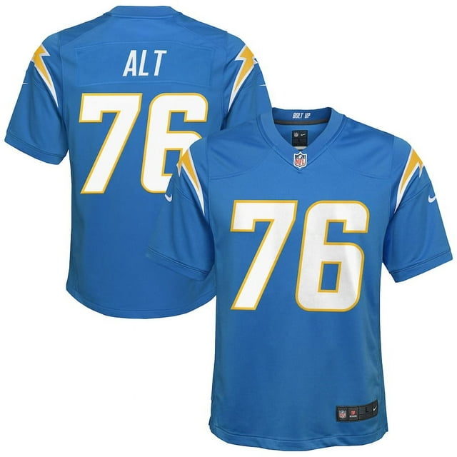 Youth Los_Angeles_Chargers Joe Alt Powder Blue 2024 NFL Draft First