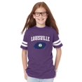thumbnail image 1 of Youth Louisville Football Fine Jersey T-Shirt, 1 of 5