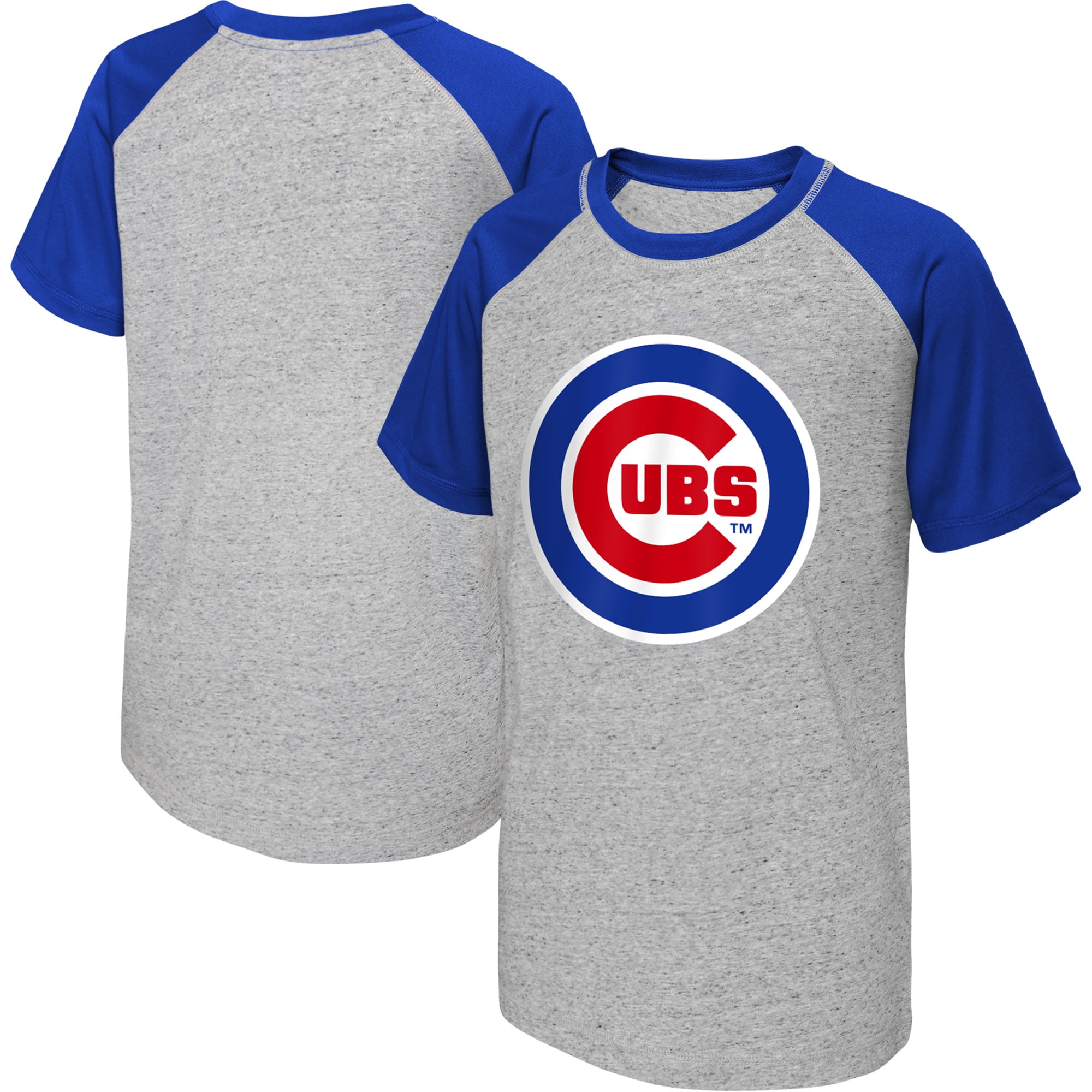 Youth MLB Productions Heather Gray Chicago Cubs MBSG TShirt