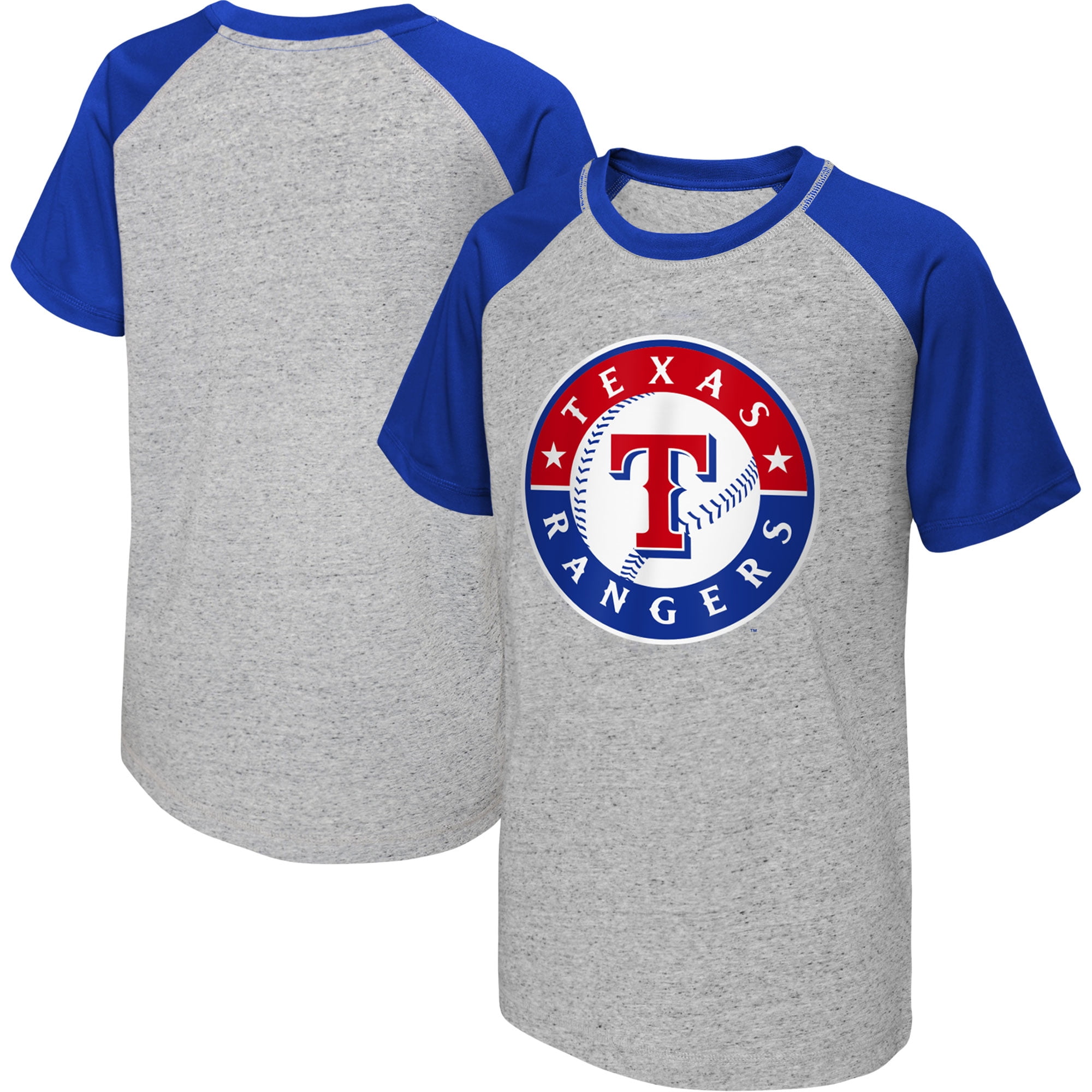 Youth MLB Productions Heather Gray Texas Rangers MBSG T Shirt