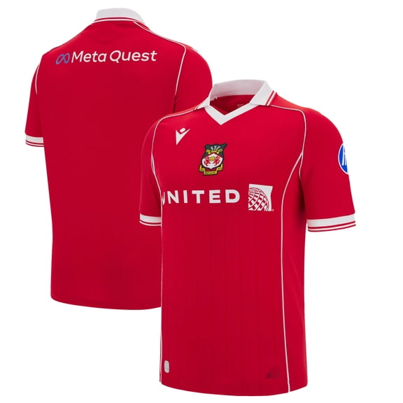 Youth Macron Red Wrexham 2025/26 Home Replica Jersey