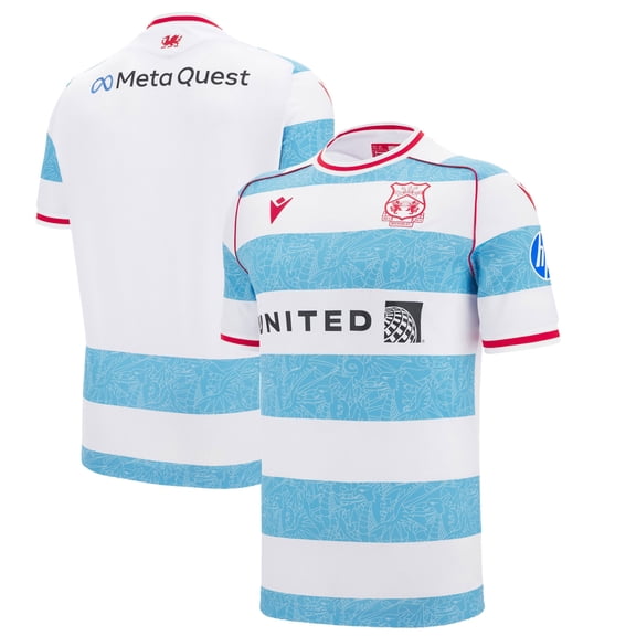 Youth Macron White Wrexham 2025/26 Third Replica Jersey