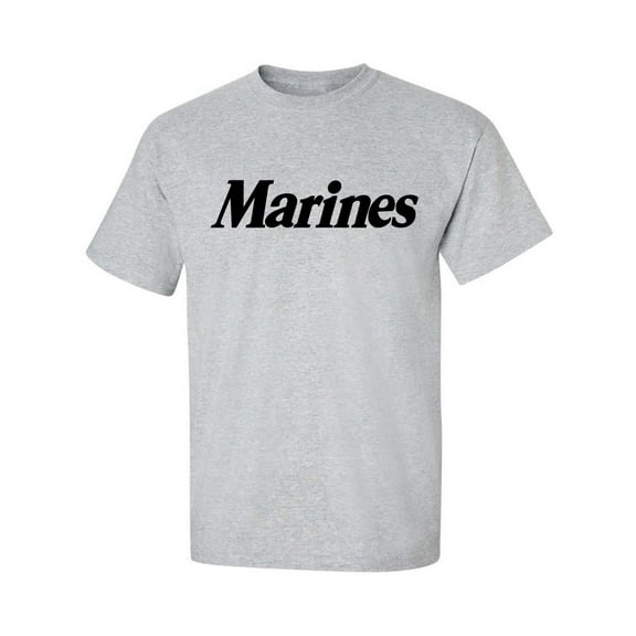 Youth Marines Short Sleeve T-Shirt in gray