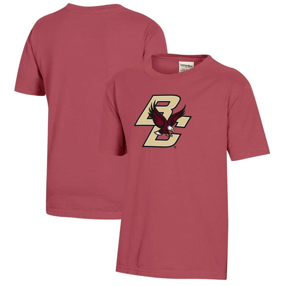 Youth  Maroon Boston College Eagles Logo Comfort Wash T-Shirt