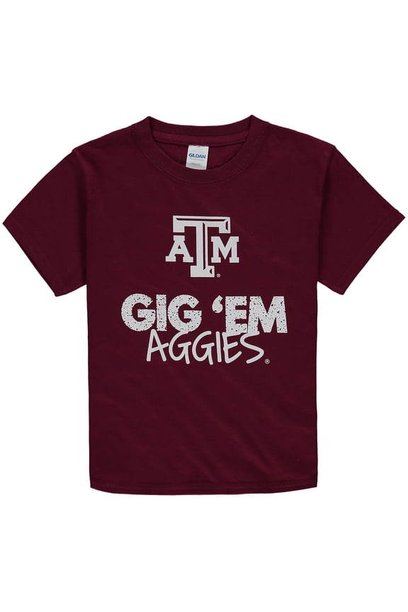 Youth Maroon Texas A&M Aggies Crew Neck T-Shirt