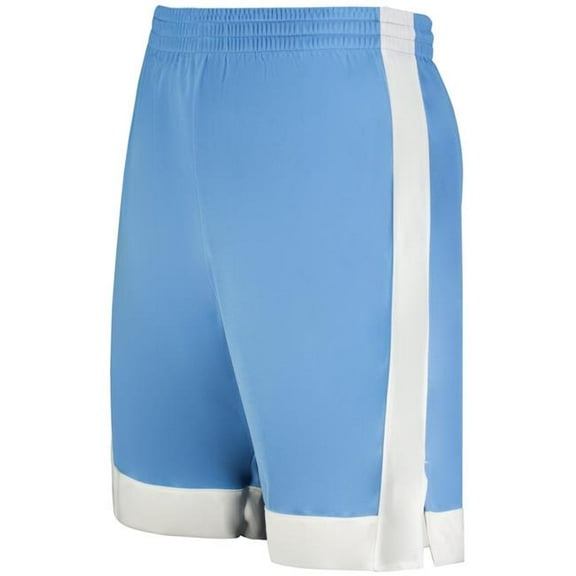 Augusta Sportswear 6890.293.XL Youth Match-Up Basketball Shorts, Columbia Blue & White - Extra Large