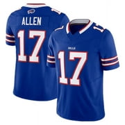 BILL BAGSHAW Youth Men Bills American Football Jersey Shirt Josh Allen #17 Sport Team Game Fans Tee Embroidery Player Performance T-Shirt Tops