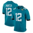 thumbnail image 1 of Youth Men Jaguars American Football Jersey Shirt Travis Hunter #12 Sport Team Game Fans Tee Embroidery Player Performance T-Shirt Tops, 1 of 1